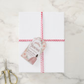 Quinceañera Blush Rose Gold Princess Dress Geschenkanhänger (Mit Garn)