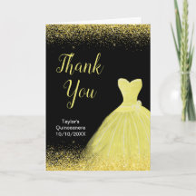 Quinceanera Bright Yellow Dress Imitate Glitzer