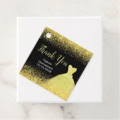 Quinceanera Bright Yellow Dress Imitate Glitzer Geschenkanhänger (Beispiel)