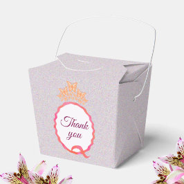 Quinceañera Butterfly Crown Squiggle Thank You Geschenkschachtel