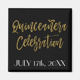 Quinceanera Celebration Speichern Sie das Datum Ma Magnet