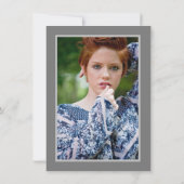 Quinceañera Celebration Wasserfarben Rose Blumenbe Einladung (Rückseite)