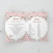 Quinceañera Cheroms Rose Gold Programm (Innenseite)