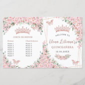 Quinceañera Cheroms Rose Gold Programm (Vorderseite)