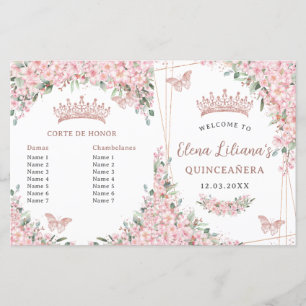 Quinceañera Cheroms Rose Gold Programm