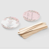 Quinceañera Cheroms Rose Gold Programm Fächer (Non-assembled)