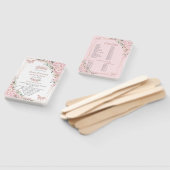 Quinceañera Cheroms Rose Gold Programm Fächer (Non-assembled)