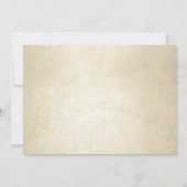 Quinceanera Chic Gold Lila Dress on Gold Party I Einladung (Rückseite)