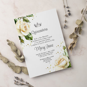 Quinceanera Crown Spanisches Party Einladung