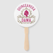 Quinceanera Dama Fächer (Vorderseite)