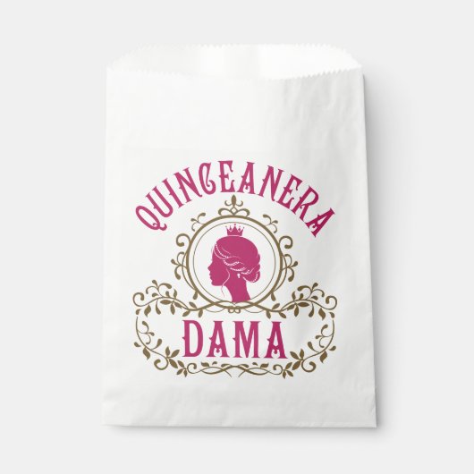 Quinceanera Dama Geschenktütchen (Vorderseite)