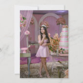 Quinceañera danke Ihnen Karte mit Foto (Rückseite)