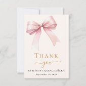 Quinceanera Dankeskarte (Vorderseite)