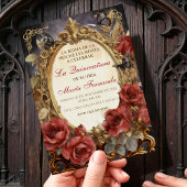 Quinceañera Dark Fantasy Gótica Romántica Einladung