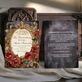 Quinceañera Dark Fantasy Gótica Romántica Einladung