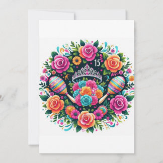 Quinceañera Dream Night Sticker Einladung