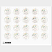 Quinceanera Dreamy White Floral Stickers (Blatt)