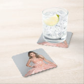 Quinceanera Dress Foto Zwei Farben Schriftart Untersetzer (Vor Ort)