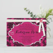 Quinceanera Einladung (Stehend Vorderseite)