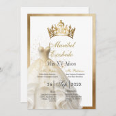 Quinceañera Einladung (Vorne/Hinten)