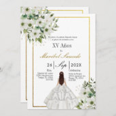 Quinceañera Einladung (Vorne/Hinten)