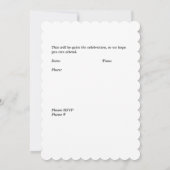 Quinceanera Einladung (Rückseite)