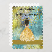 Quinceanera Einladung (Vorne/Hinten)