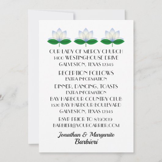 Quinceanera Einladung (Rückseite)