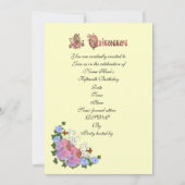 Quinceanera Einladung 15. Geburtstag elegant (Rückseite)