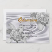 Quinceanera Einladung 15. Geburtstag elegant (Vorderseite)