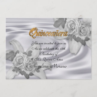 Quinceanera Einladung 15. Geburtstag elegant