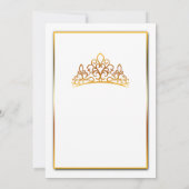 Quinceañera-Einladung Einladung (Rückseite)