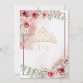 Quinceañera-Einladung Einladung (Rückseite)