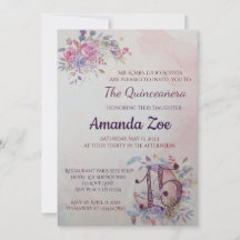 Quinceañera-Einladung