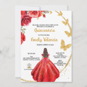 Quinceañera Einladung en español (Vorderseite)
