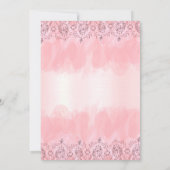 Quinceanera Einladung erröten 15. Geburtstag des (Rückseite)