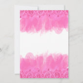 Quinceanera Einladung fuscia15. Geburtstag (Rückseite)