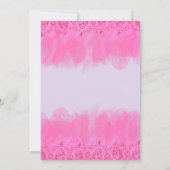 Quinceanera Einladung fuscia15. Geburtstag (Rückseite)