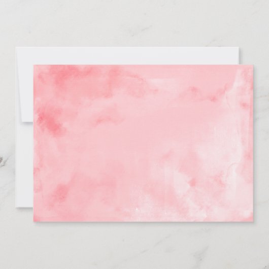 Quinceanera Einladung Gold Foil Hot Pink Gown (Rückseite)