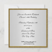 Quinceanera Einladung Mexiko Flagge (Rückseite)