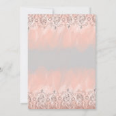 Quinceanera Einladung Rose Gold, 15. Geburtstag (Rückseite)