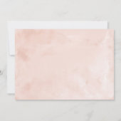 Quinceanera Einladung Rose Gold Pink Blush Gown (Rückseite)