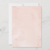 Quinceanera Einladung Rose Gold Pink Blush Gown (Rückseite)