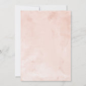 Quinceanera Einladung Spanisch Blush Gown Bloral (Rückseite)