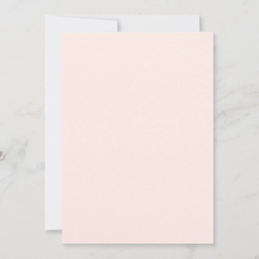 Quinceanera Einladung Spanisch Blush Rose Gold (Rückseite)