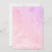 Quinceanera Einladung Spanische Pastellfarben Gown (Rückseite)