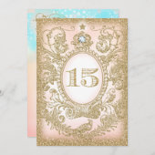 Quinceañera einmal auf eine Zeit der Einladung von (Vorne/Hinten)