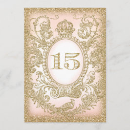 Quinceañera einmal auf eine Zeit Prinzessin Einlad Einladung