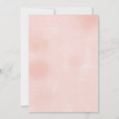 Quinceañera Elegant Blumenkleid 15. Geburtstag Einladung (Rückseite)