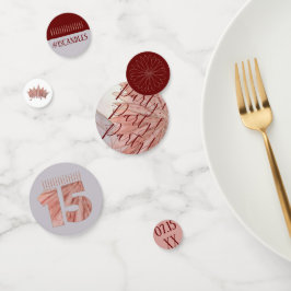 Quinceanera Elegant Pink 15. Geburtstagsparty Konfetti